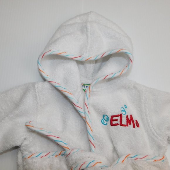 ELMO World Sesame Street  Baby Infant  0-9 Months Terry cloth Bath Robe - Picture 4 of 6